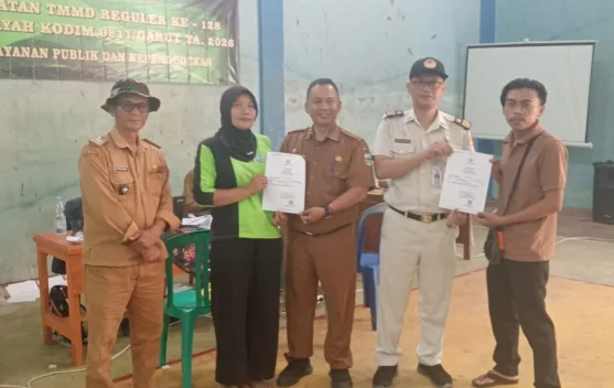 Melalui Pelayanan Administrasi, Pemkab Garut Dukung TMMD
