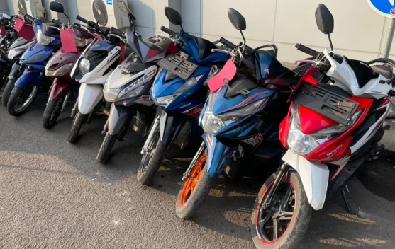 Polisi Amankan Belasan Unit Ranmor Hasil Curian