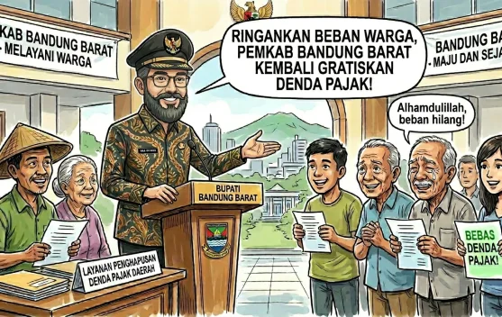 Ringankan Beban Warga, Pemkab Bandung Barat Kembali Gratiskan Denda Pajak
