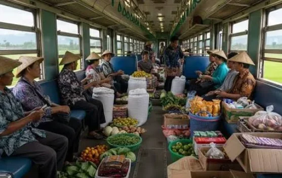 Penumpang: Kereta Api Petani-Pedagang Tumbuhkan Tren Positif
