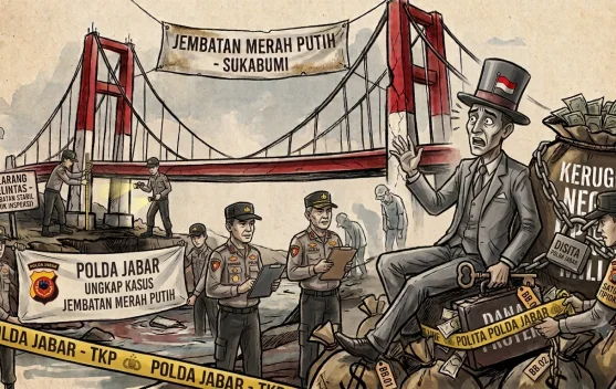 Korupsi Jembatan Merah Putih Sukabumi: Tersangka Manipulasi Data Laporan