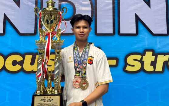 Anggota Satlantas Polres Tasikmalaya Raih Emas Kapolri Cup Taekwondo 2026