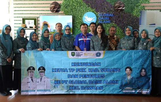 Lihat Langsung Produksi Susu, PPK Subang Ajak PT. GDA Kolaborasi
