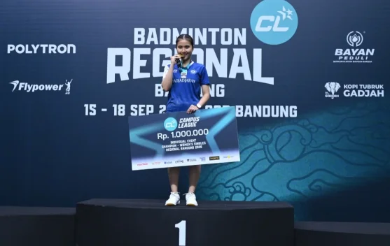 Campus League Badminton Regional Bandung Lahirkan Juara Individu
