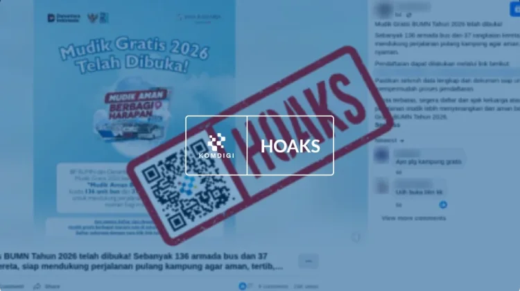 Hoaks: Tautan Pendaftaran Mudik Gratis BUMN 2026