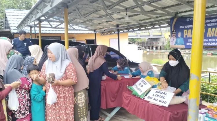 Gerakan Pangan Murah Pemkab Banjar Diserbu Antusias Warga