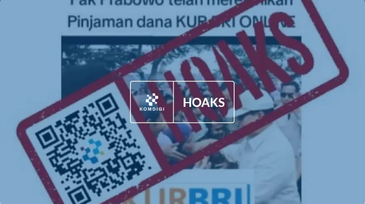 Hoaks: Presiden Prabowo Resmikan Dana Pinjaman tanpa Jaminan