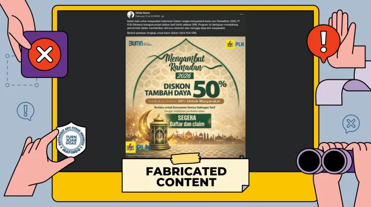 Hoaks: Tautan Pendaftaran Diskon Tarif dan Tambah Daya Listrik
