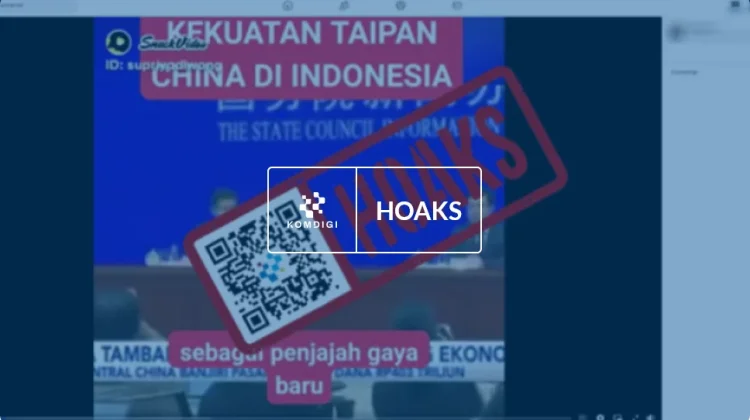 Hoaks: Cina Pindahkan Warganya untuk Jajah Indonesia