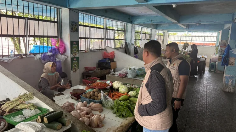 Satgas Pangan Polda Kalsel Turun ke Pasar Pandu Banjarmasin