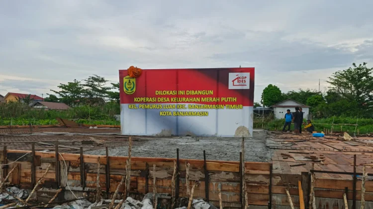 Hadapi Kendala, Pembangunan Koperasi Merah Putih di Banjarmasin Masih Berjalan