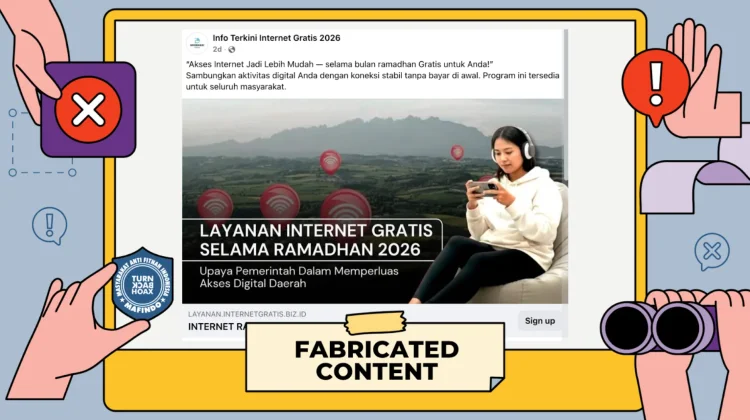Hoaks: Tautan Internet Gratis selama Ramadan