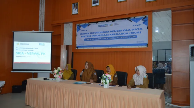 Dinsos P3AP2KB Banjar Gelar Rakor Sistem Informasi Keluarga