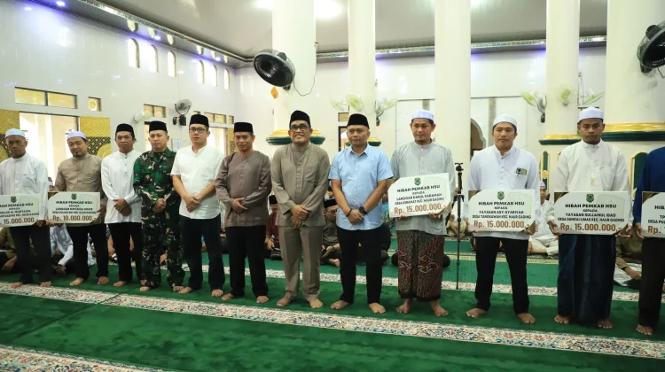 Masjid dan Majelis Taklim di HSU Terima Bantuan Hibah