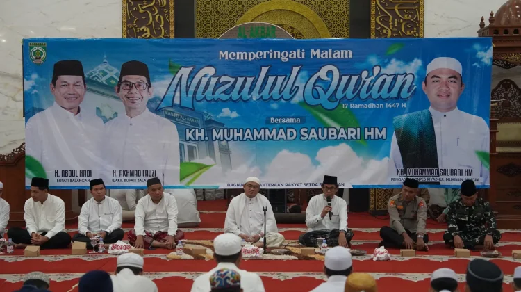 Pesan Semangat Belajar dalam Peringatan Nuzulul Quran di Balangan