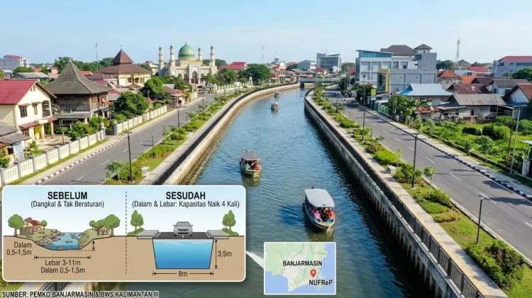 Sungai Veteran Tak Dipersempit, Kapasitas Naik Empat Kali