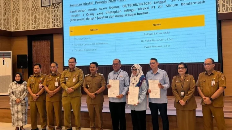 Tiga Nama Nahkoda Baru PAM Bandarmasih, Yamin: Bekerja Jangan Tunggu Pelantikan!