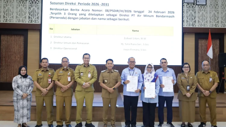 Direksi PAM Bandarmasih yang Baru Diminta Komitmen Tingkatkan Pelayanan