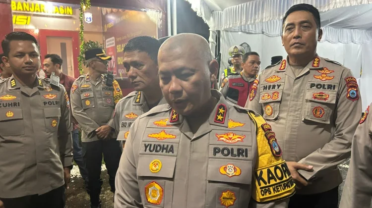 Kapolda Kalsel Tinjau Pos Lebaran di Banjarmasin