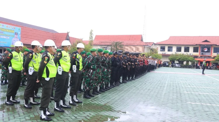 Ratusan Personel Gabungan Amankan Lebaran di Banjarmasin