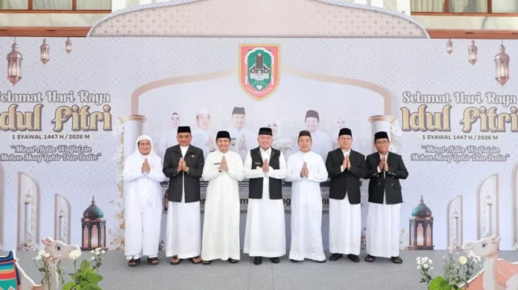 Gubernur Kalsel, Wagub dan sekda Silaturahmi Idul Fitri 1447 Hijriah