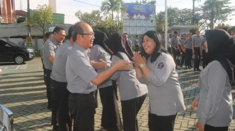 Apel Pasca Libur, Kakanwil Kemenkum Kalsel Tekankan Semangat Baru