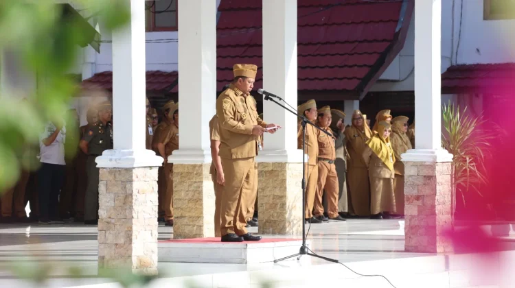 Apel dan Halalbihalal Awali Hari Pertama Kerja ASN Pemkab Batola
