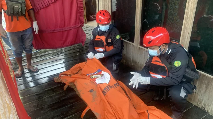 Lansia Tenggelam di Sungai Haur Gading