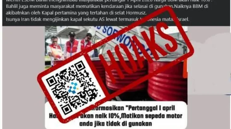 Harga BBM Naik 10 Persen "Hoaks"