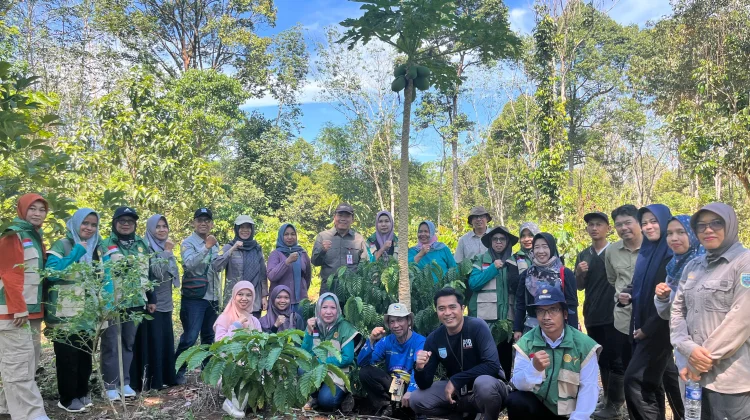 Distan Banjar Monitoring Budidaya Kopi dan Padi Apung di Aranio