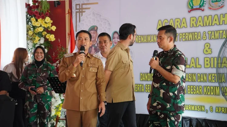 Naik Pangkat Dandim 1007/Banjarmasin, Wali KotaTegaskan TNI Mitra Strategis