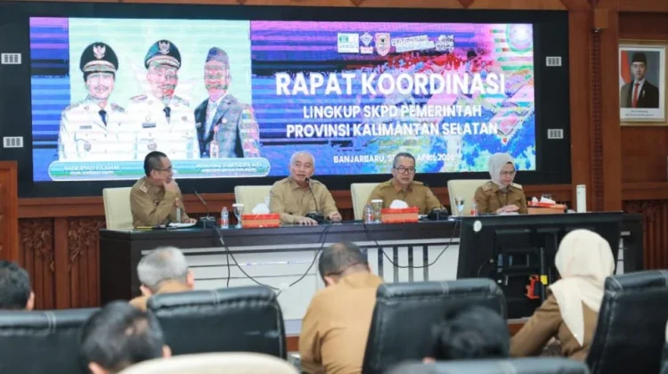 Pimpin Rakor SKPD Kalsel Gubernur Tekankan Realisasi Anggaran