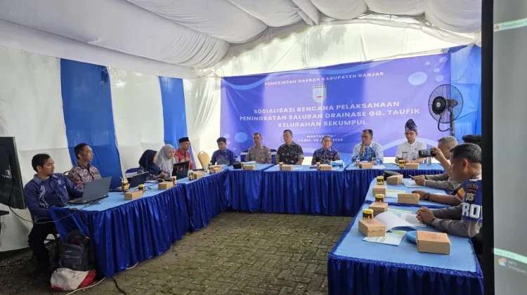 Pemkab Banjar Segera Eksekusi Perbaikan Drainase Gang Taufik Sekumpul