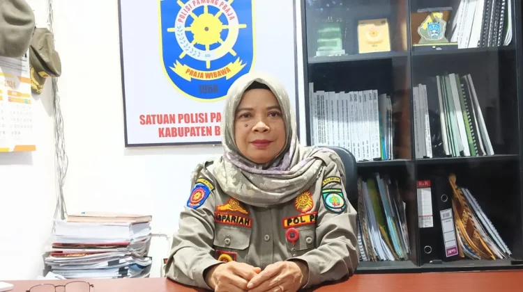 Jaga Wajah Kota, Satpol PP Balangan Kawal Ketertiban Ruang Publik