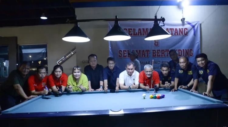 PWI Kalsel Uji Tanding Billiard dengan DKI