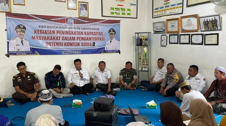 Kesbangpol Banjar Perkuat Kapasitas Masyarakat Simpang Tiga Mataraman