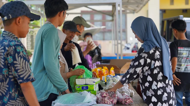 Pasar Murah Disperindag Balangan di Desa Pelajau Masuki Titik ke-24