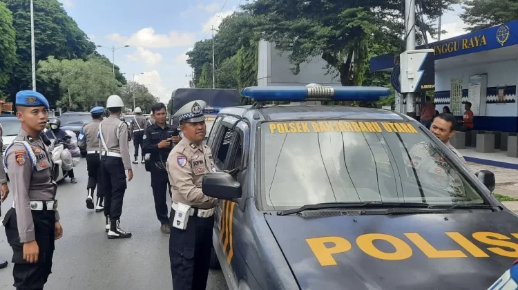 Propam Polda Kalsel Gelar Gaktiblin Periksa Anggota Polri di Jalan