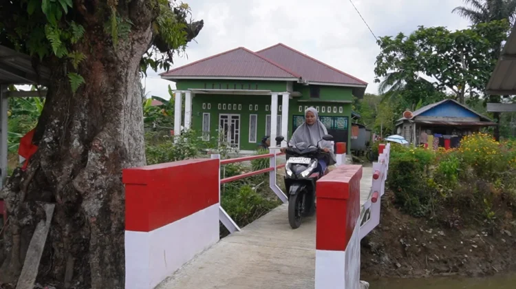Sinergi TNI dan Masyarakat, Jembatan Garuda di Paya Besar selesai Dibangun