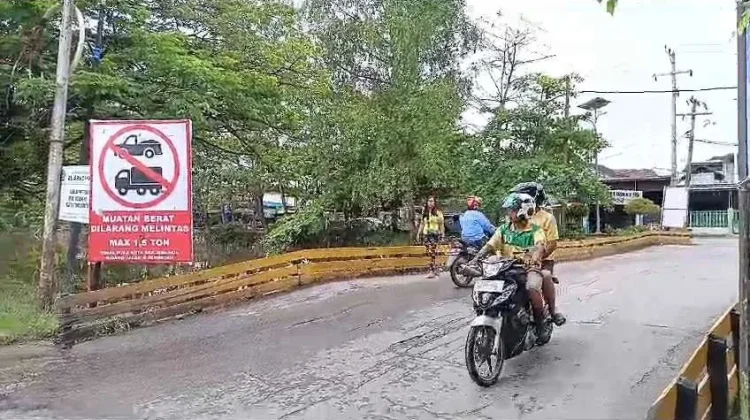 Jembatan Kompleks DPR Banjarmasin Miring, Pemko Bangun Ulang Senilai Rp14 Miliar