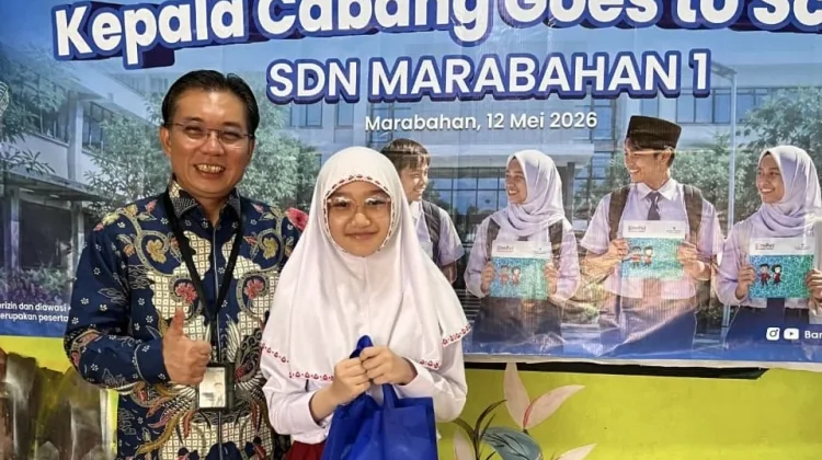 Momen Hardiknas, Bank Kalsel Marabahan Goes To School Edukasi Keuangan