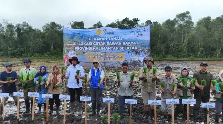 Tak Kenal Libur, Kementan Turun Gunung Tingkatkan Produksi Pangan di Kalsel