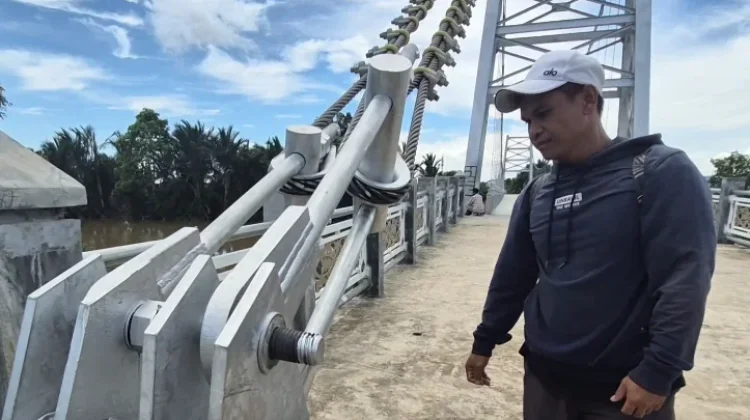 Baut Penyangga Jembatan Cusa Hilang, Wali Kota Minta Pasang CCTV