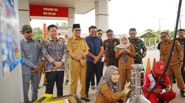 Disperindag Balangan Sidak Takaran SPBU lewat Metrologi Legal