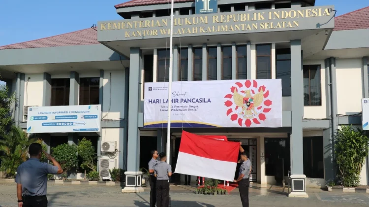 Peringatan Hari Lahir Pancasila, Kemenkum Kalsel Teguhkan Komitmen Kebangsaan