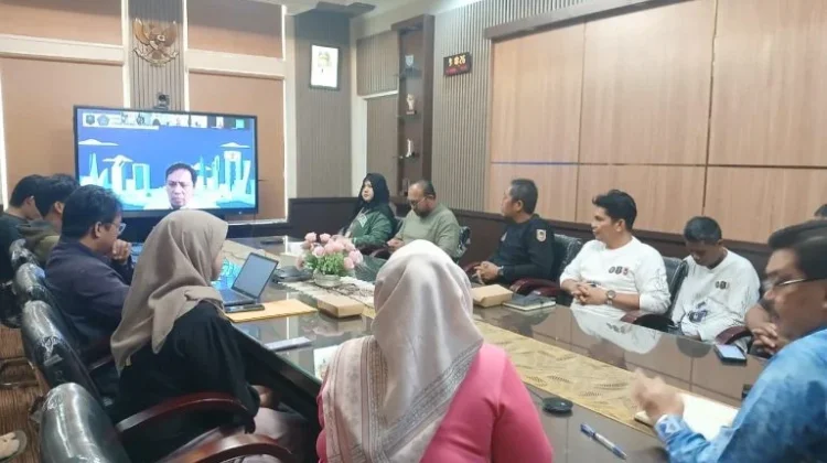 Matangkan Draft PKS, Diskominfo Kalsel dan PSSN Gelar Rapat Daring