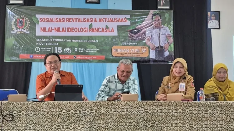 Implementasikan Nilai Pancasila, Anggota DPRD Ajak Siswa Tanam Pohon