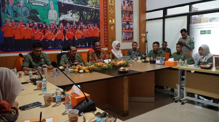 BPBD Balangan Bagikan Pengalaman Tata Kelola Bencana ke BPBD Batola