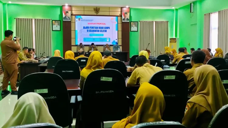 Bapperida Banjar Ikuti Seminar Proposal Kajian Pemetaan Risiko Gempa di Kalsel