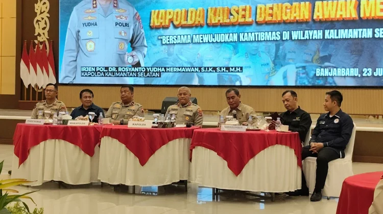 Kapolda Kalsel : Media Mitra Strategis dalam Menjaga Kamtibmas